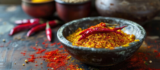 Oriental spices and close-ups