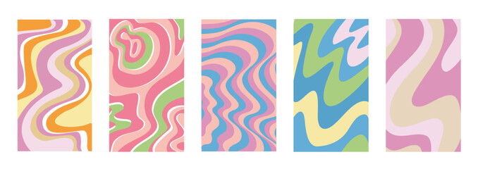 abstract backgrounds groovy vintage style
