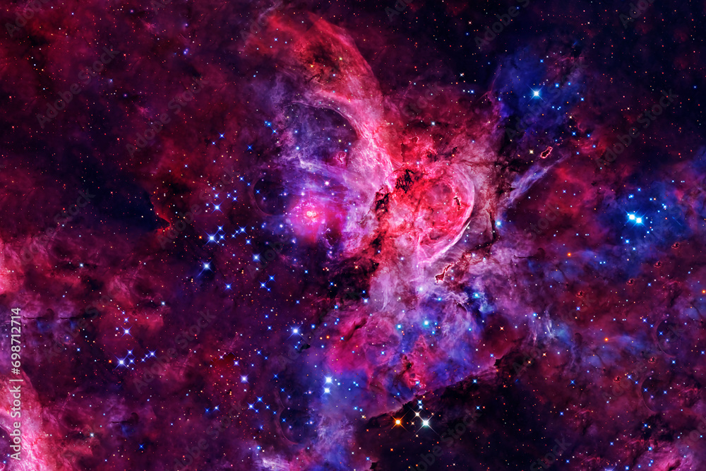 Wall mural cosmic nebula in deep space. elements of this image furnished by nasa