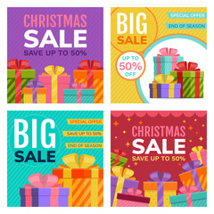 Christmas banner design. Vector illustration