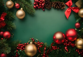 Fototapeta na wymiar Holidays background with Christmas tree, gifts and decoration