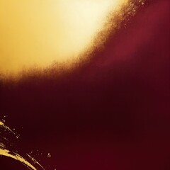 Obraz premium Dark Maroon and gold painting Abstract background