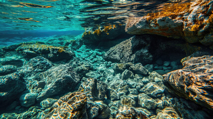 coral reef in the sea