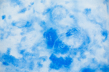 Abstrakter blauer Hintergrund mit Aquarellfarbe und Textur