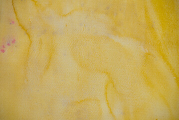 abstrakter Hintergrund, gelb mit Aquarellfarben - obrazy, fototapety, plakaty