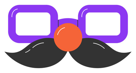 Glasses and mustache illustration