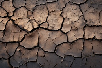 Peats resilience Texture of dry, broken peat with slight moisture - obrazy, fototapety, plakaty