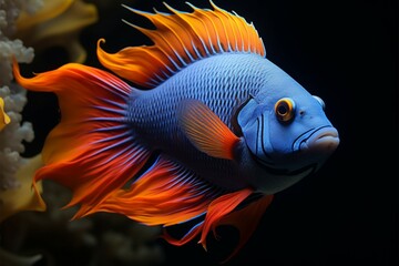 Elegance captured a portrait showcasing the beauty of a fish