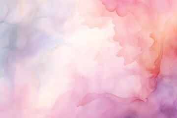 Fototapeta premium Colorful bright watercolor textures on a white paper background.
