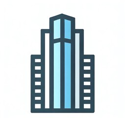 Modern Skyscraper Icon.