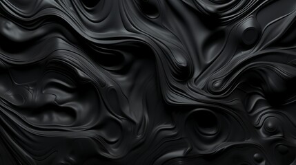 black abstract background with waves.
