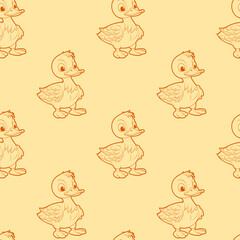 Duck Seamless Pattern
