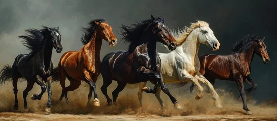 Fotobehang Race horses of a certain age. © AkuAku