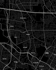 Ferguson Missouri Map, Detailed Dark Map of Ferguson Missouri