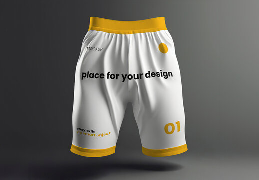 Short Front Floating Mockup