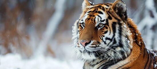 Siberian tiger, a type of tiger.
