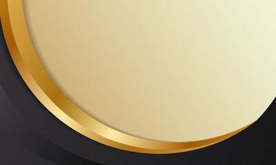 Gold gradient modern background. Curved lines luxury abstract wallpaper