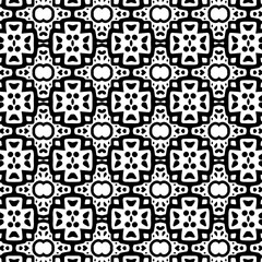 Abstract Shapes.Vector seamless black and white pattern.Design element for prints, decoration, cover, textile, digital wallpaper, web background, wrapping paper, clothing, fabric, packaging, cards.