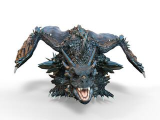 ドラゴン　3DCG レンダリング