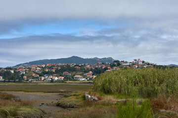 Fototapeta premium The urbanization of the Roman bridge in Sabaris seen from Sabaris Beach
