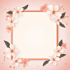 Fototapeta premium petal frame