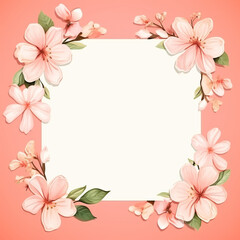 Fototapeta premium petal frame