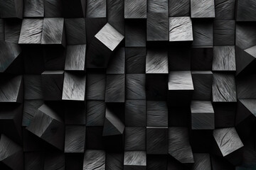 Monochrome Mosaic: Textured Shadows and Shapes