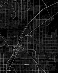 North Las Vegas Nevada Map, Detailed Dark Map of North Las Vegas Nevada