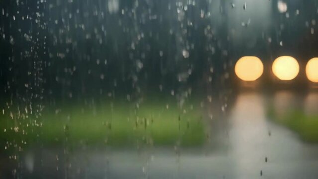 rain drops on the window