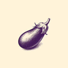 Hand-drawn illustration of an Egglplant