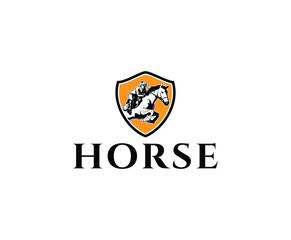 Creative Horse Horse training Elegant Logo Symbol Design Illustration Vector for Company