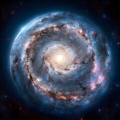 Pictures obtained from space telescope show the center of the milky way.
