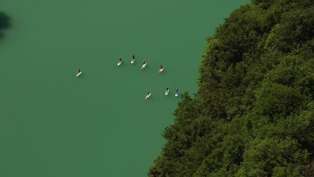 vue a&eacute;rienne de paddles