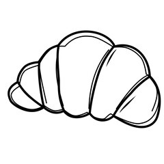 croissant line icon