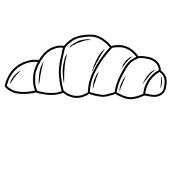 croissant line icon