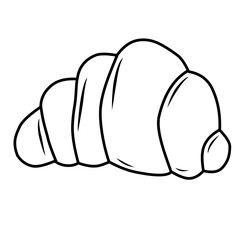 croissant line icon