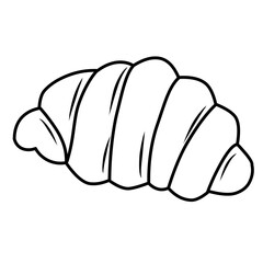 croissant line icon