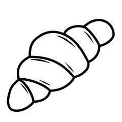 croissant line icon