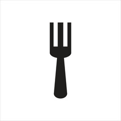 fork vector icon line template