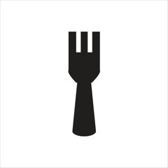 fork vector icon line template