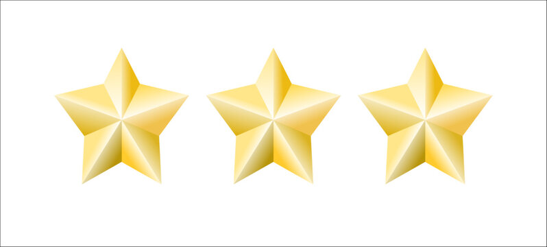 3 gold star award