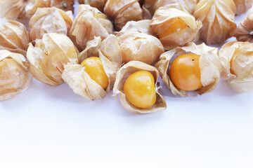 Fresh cape gooseberry. Delicious tropical fruit