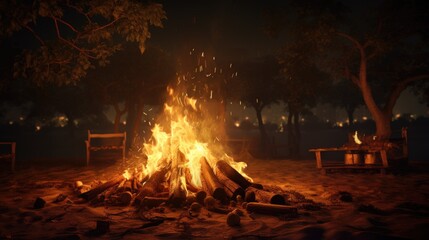 Happy lohri. Celebrating the warmth of cultural traditions and the joy of Lohri festival in Punjab: a vibrant cultural celebration of music, dance, and bonfires