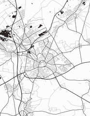 Paderborn Germany City Map