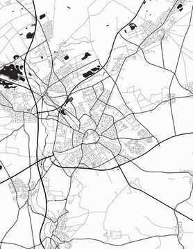 Paderborn Germany City Map
