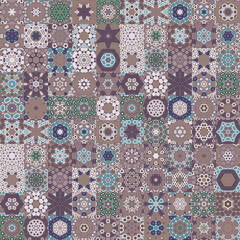 Soft pastel brown and beige color tone, vintage concept seamless patterned background.