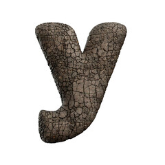 tarmac letter Y - Small 3d asphalt font - Suitable for road, transport or highway related subjects