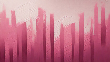 Trending Wall Texture Design, Pattern of Pink paint with Comb and Knockdown smooth texture. Background use for various purposes, Brush painted plaster wall - obrazy, fototapety, plakaty