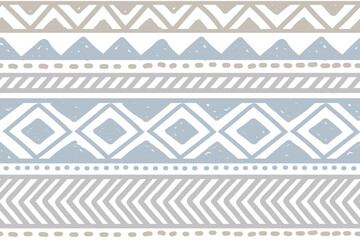 Ethnic vector seamless pattern. Tribal geometric background, boho motif, maya, aztec ornament illustration. rug textile print texture