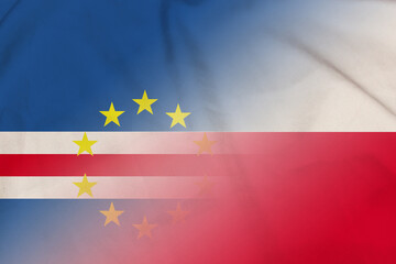 Cape Verde and Chile official flag international contract CHN CPV